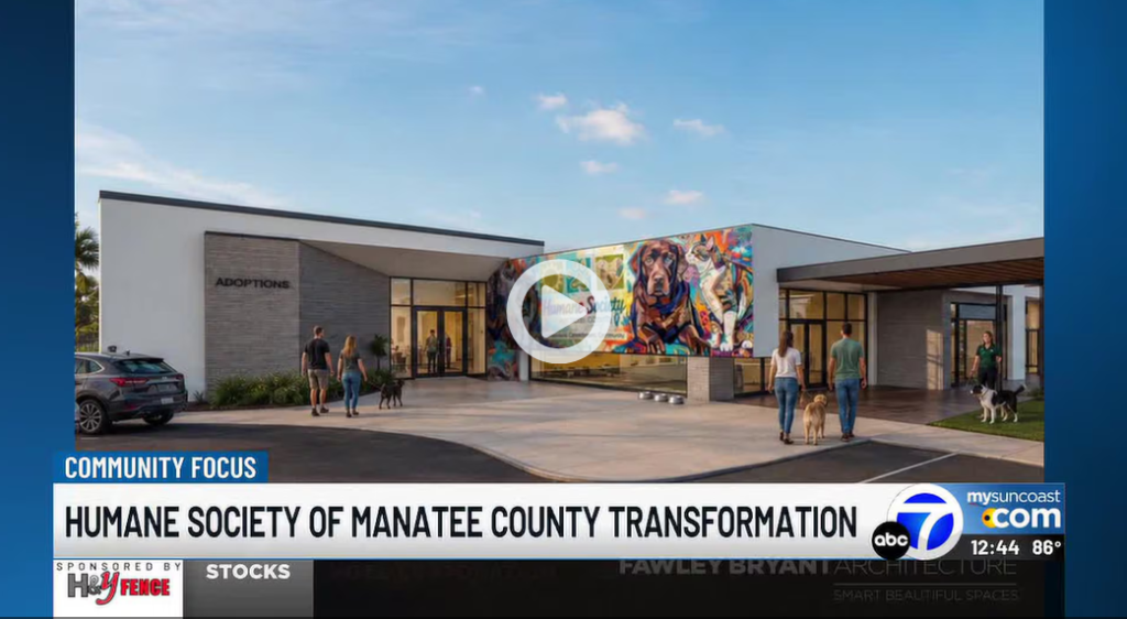 front of new proposed humane society